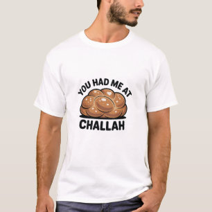 Camiseta Você me pegou em Challah judeu Hanukkah