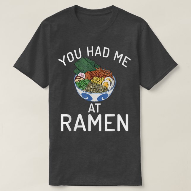 Camiseta Você me pegou no Ramen Lover (Frente do Design)