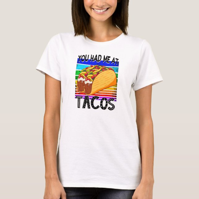 Camiseta Você me pegou nos Tacos (Frente)