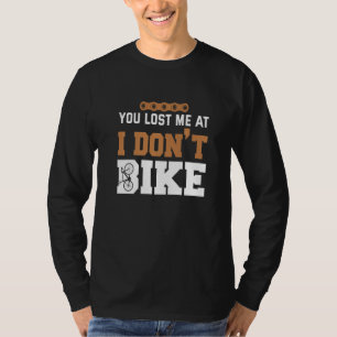 Camiseta Você me perdeu em Eu não ando de bicicleta