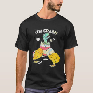 Camiseta Você Me Prende Dino Ovo Páscoa Engraçada