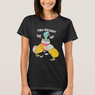 Camiseta Você Me Prende Dino Ovo Páscoa Engraçada