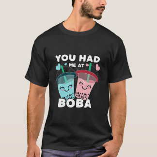 Camiseta Você Me Teve Em Boba Millk Tea Cute Kawaii Asian D