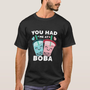 Camiseta Você Me Teve Em Boba Millk Tea Cute Kawaii Asian D