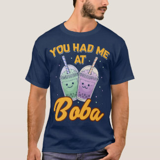 Camiseta Você Me Teve Na Boba Tea Lover Bebendo Tea Cup