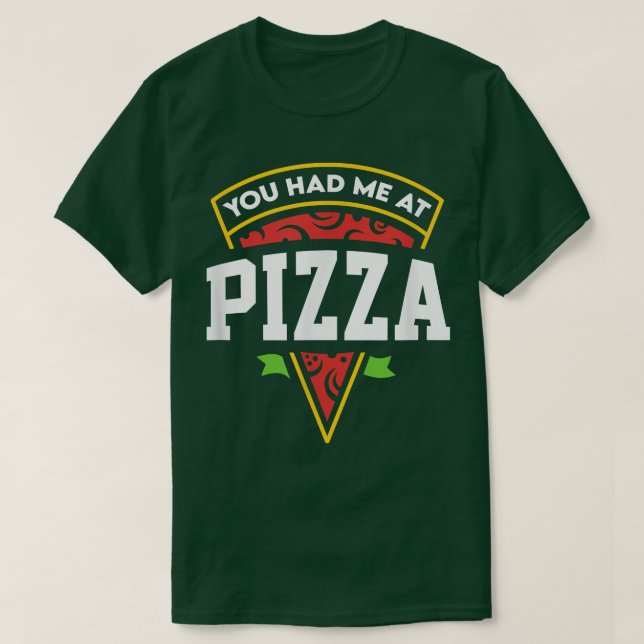 Camiseta Você Me Teve Na Pizza 38216191 (Frente do Design)