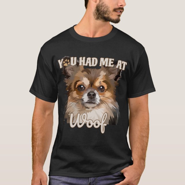 Camiseta Você Me Teve No Meio | Pomeranianos De Cães (Frente)