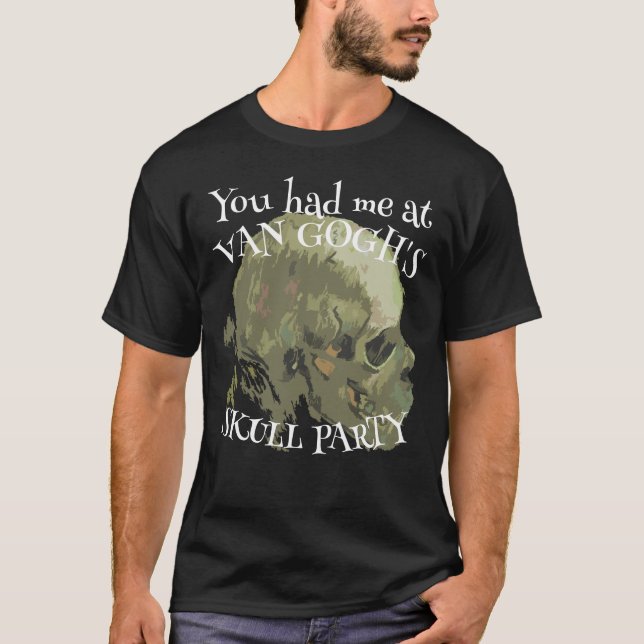 Camiseta Você me teve no Partido do Caveira de Van Gogh (Frente)
