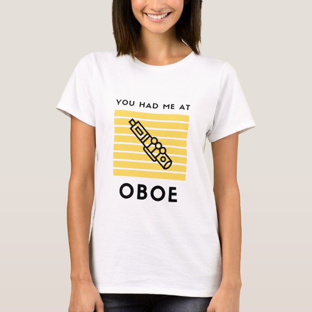 Camiseta Você me tinha no oboé (Frente)