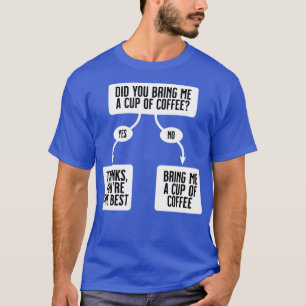 Camiseta Você Me Trouxe Uma Xícara De Café Engraçado Flor?