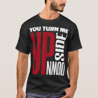 Você Me Vira Para Baixo Vermelho Branco Carta De A