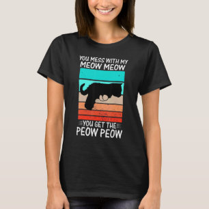 Camiseta Você Mexe Com Meow Gato Pew Peow