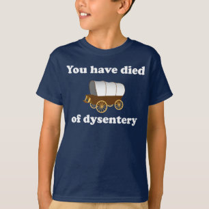 Camiseta Você morreu do disenteria