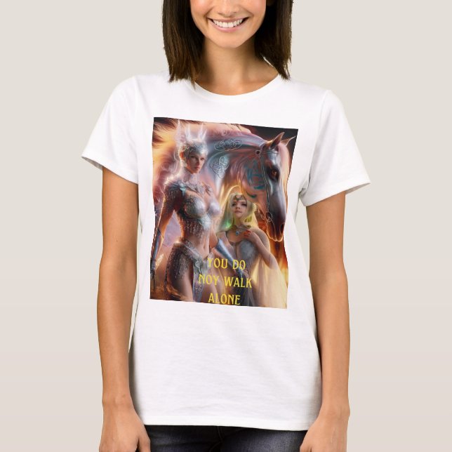 Camiseta Você não caminha sozinho (Frente)