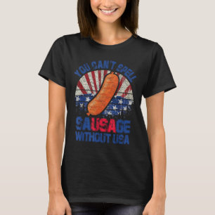 Camiseta Você Não Consegue Soletrar Salsicha Sem EUA, Engra