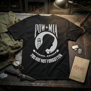 Camiseta Você Não É Esquecido POW/MIA