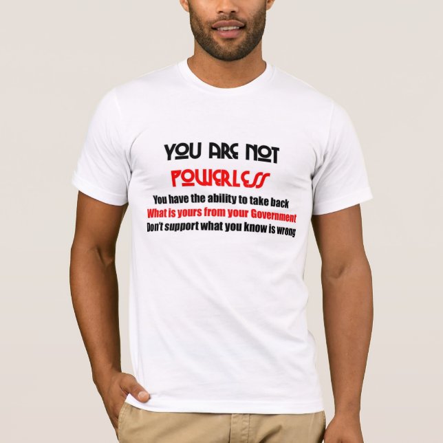 Camiseta Você não é impotente (Frente)