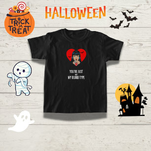 Camiseta "Você não é meu tipo de sangue" Vampiro engraçado