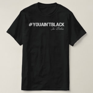 Camiseta você não é o joe biden negro
