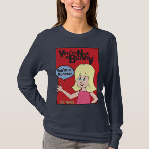 Camiseta Você não é um coelho que você é um t-shir vermelho