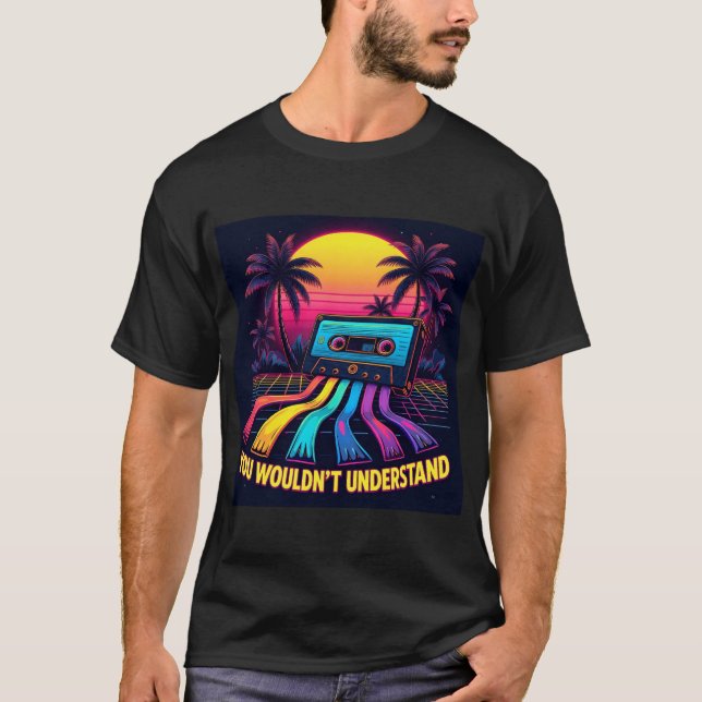Camiseta Você não entenderia - fita cassete (Frente)