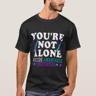 Camiseta Você Não Está Sozinho Prevenção à Depressão e Suic