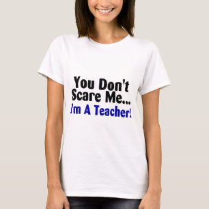 Camiseta Você não faz susto mim Im um texto do preto azul