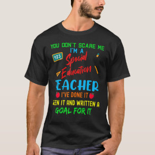 Camiseta Você não me assusta Eu sou um professor de educaçã