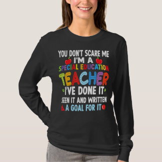 Camiseta Você não me assusta Eu sou um professor de educaçã