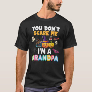 Camiseta Você não me assusta, eu sou vovô Halloween Não pos