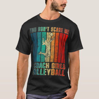 Camiseta Você não me assusta Eu treino garotas vôlei Engraç