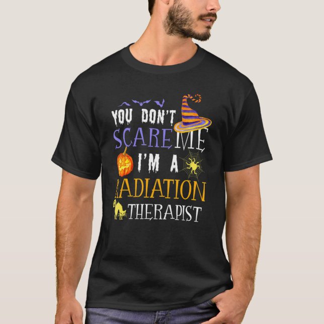 Camiseta Você não me assusta, sou um Hallo Terapista de Rad (Frente)