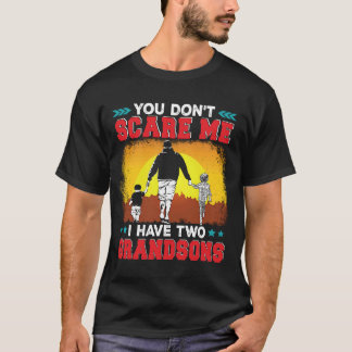 Camiseta Você Não Me Assusta Tenho Dois Netos Família