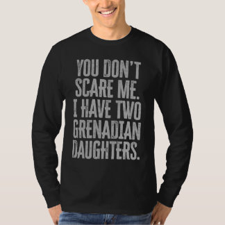 Camiseta Você Não Me Assusta Tenho Duas Filhas Granadinas