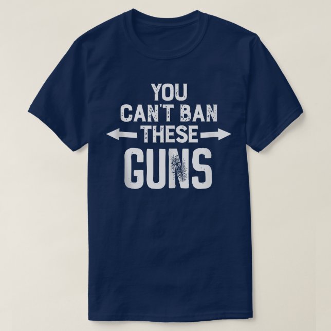 Camiseta Você Não Pode Banir Essas Armas  (Frente do Design)