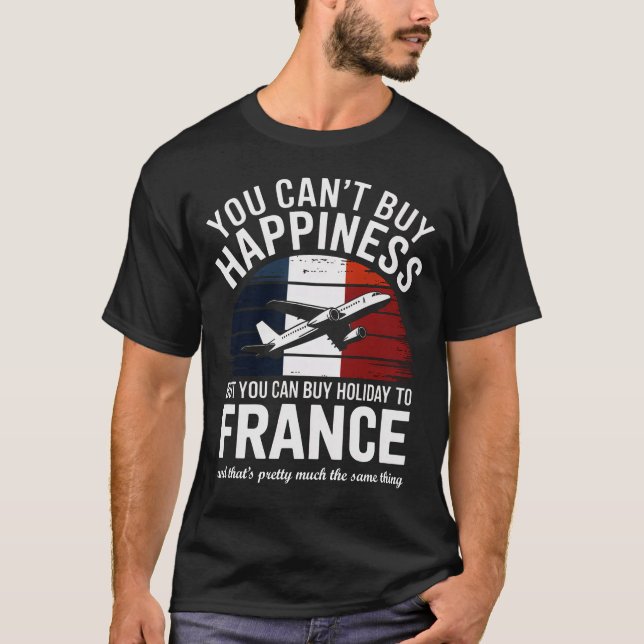 Camiseta "Você não pode Comprar Felicidade Feriada para o T (Frente)