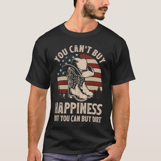 Camiseta Você Não Pode Comprar Felicidade Mas Pode Comprar  (Frente)