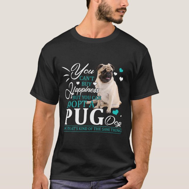 Camiseta Você Não Pode Comprar Felicidade Você Pode Adotar  (Frente)
