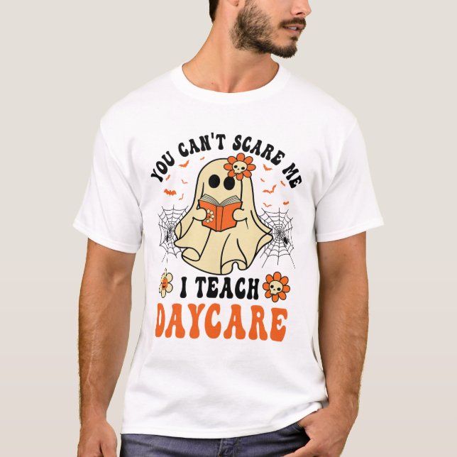Camiseta Você não pode me assustar Eu Ensino o Hallowe do P (Frente)