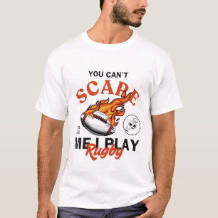 Camiseta Você não pode me assustar, eu jogo rúgbi