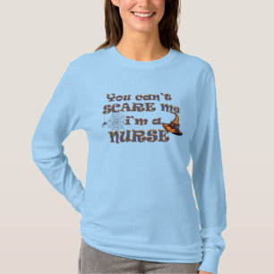 Camiseta Você não pode me assustar Eu sou enfermeiro Hallow