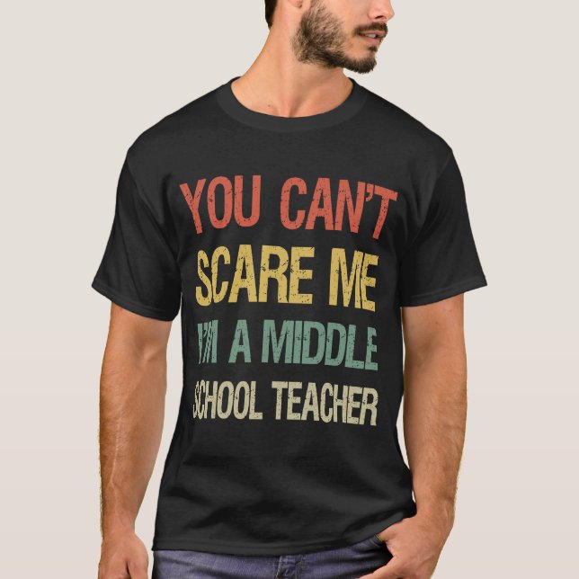 Camiseta Você não pode me assustar Eu sou professor do ensi (Frente)