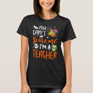 Camiseta Você não pode me assustar Eu sou professor Hallowe