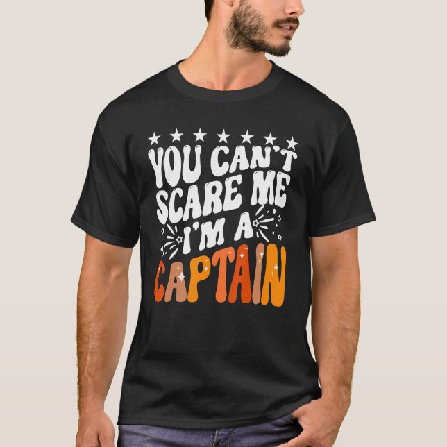 Camiseta Você não pode me assustar Eu sou um Barco do Capit (Frente)