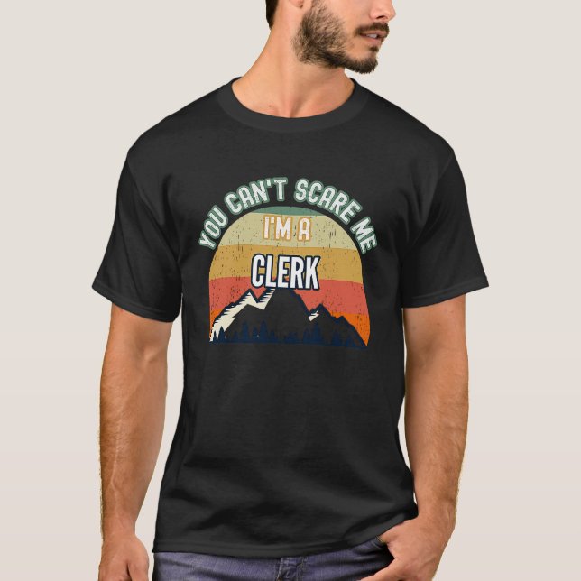 Camiseta Você não pode me assustar, eu sou um Empregado (Frente)