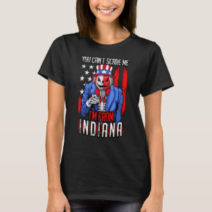 Camiseta Você Não Pode Me Assustar No Indiana Halloween Tio