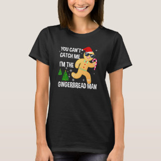 Camiseta Você Não Pode Me Pegar Eu Sou O Homem de Biscoito
