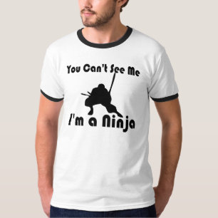 Camiseta Você não pode me ver Geek engraçado Ninja Mens