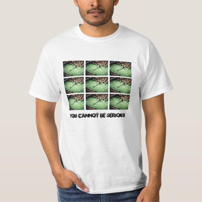 Camiseta Você não pode ser sério! T-shirt do tênis (Frente)