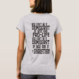 CAMISETA VOCÊ NÃO PODE SER UM DEMOCRATA